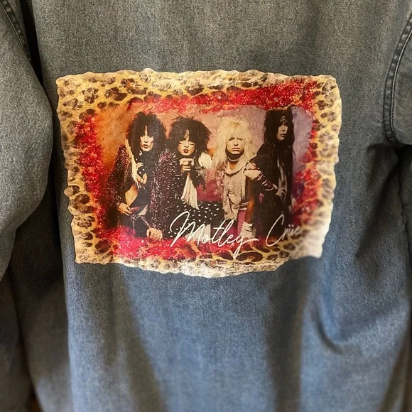 MOTLEY CRUE Oversized vintage Roper fleece lined jacket